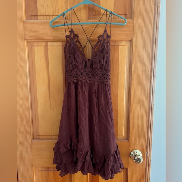 Free People Dresses & Skirts - Free People Adella Dress in Mocha Brown
